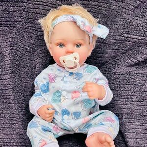 BRAND NEW 18 Inch Blonde ‘Reborn’ Baby Girl Doll